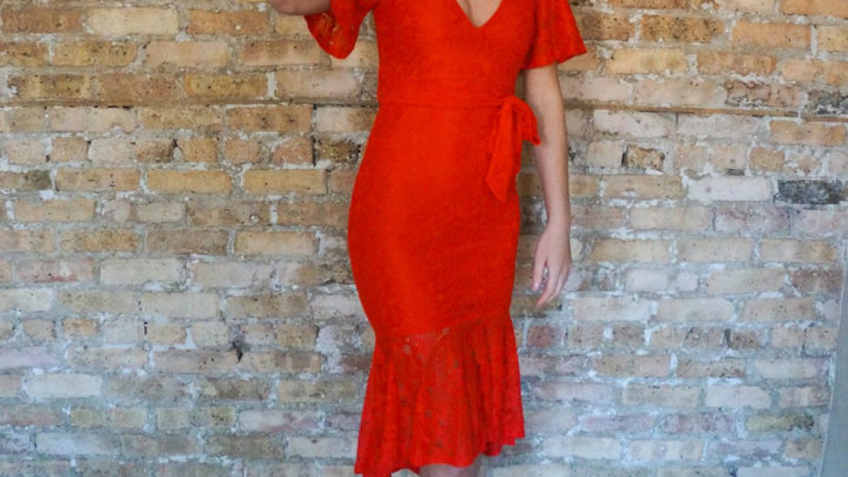 Red Lace Mermaid Midi - Minit Fashion