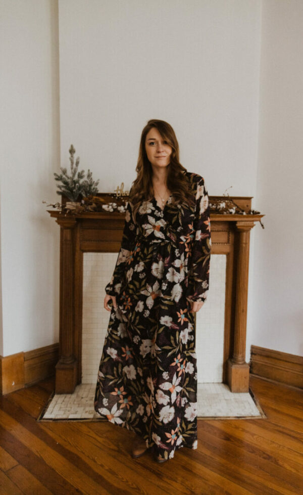 Long Sleeve Floral Maxi Dress