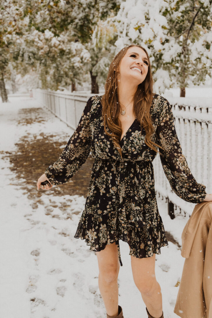 floral babydoll dress