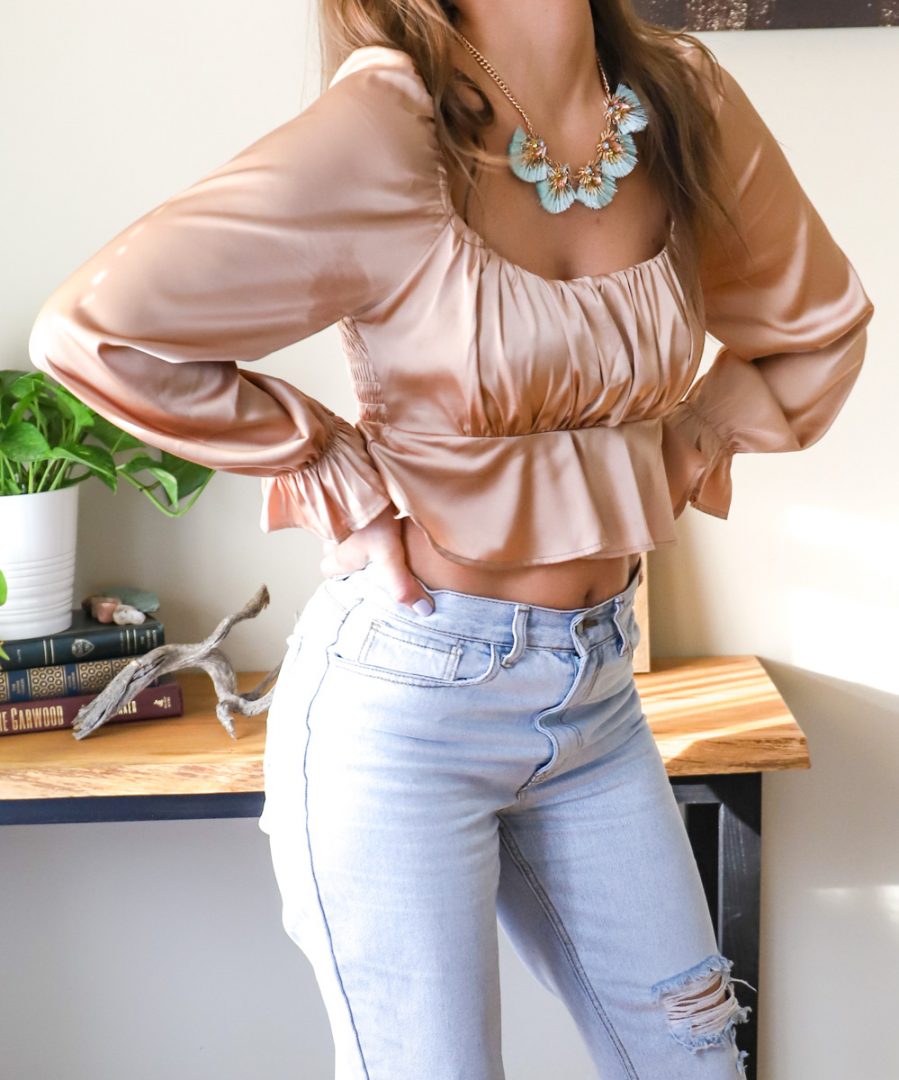 Silk blouse shop long sleeve
