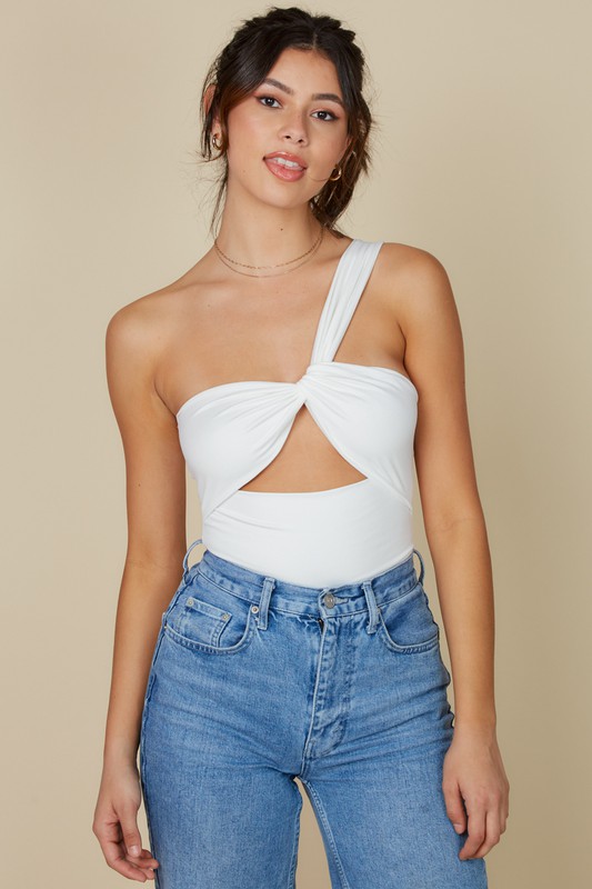 One Shoulder Reversible Bodysuit