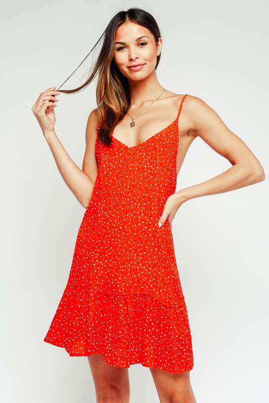 Relaxed Silhouette Scoop Back Mini Dress