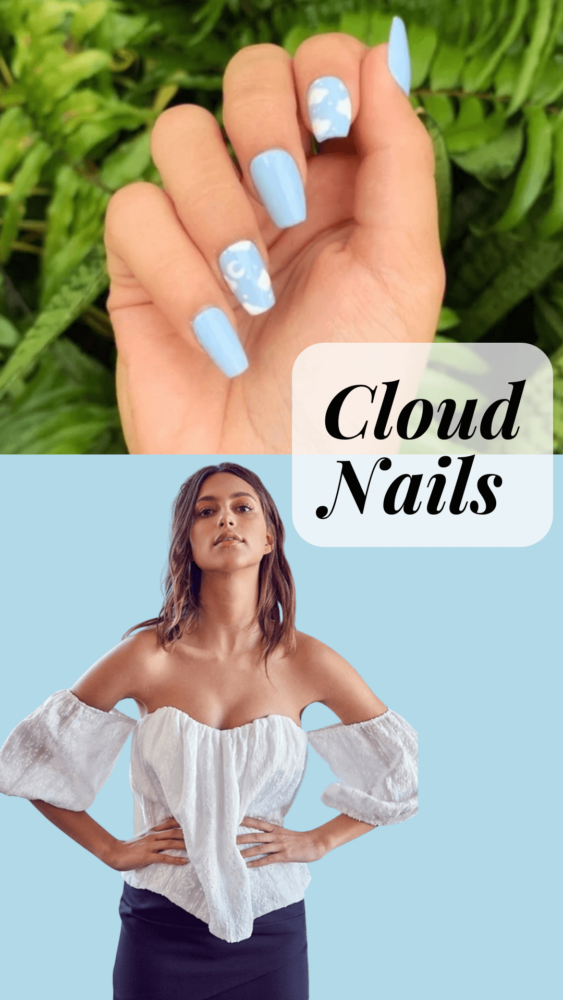 Spring Nail Design Ideas: Clouds