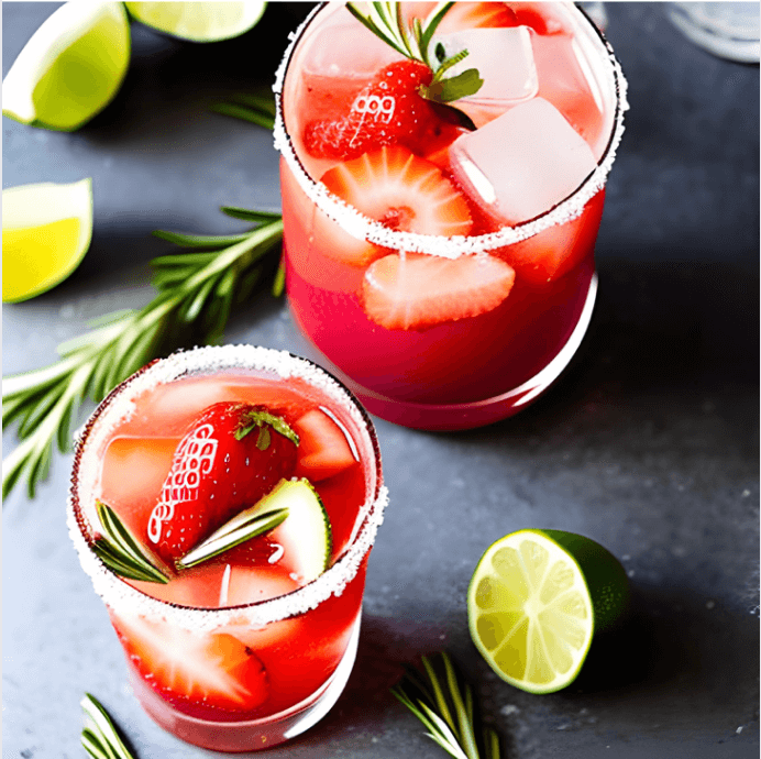 Summer Strawberry Cucumber Margarita