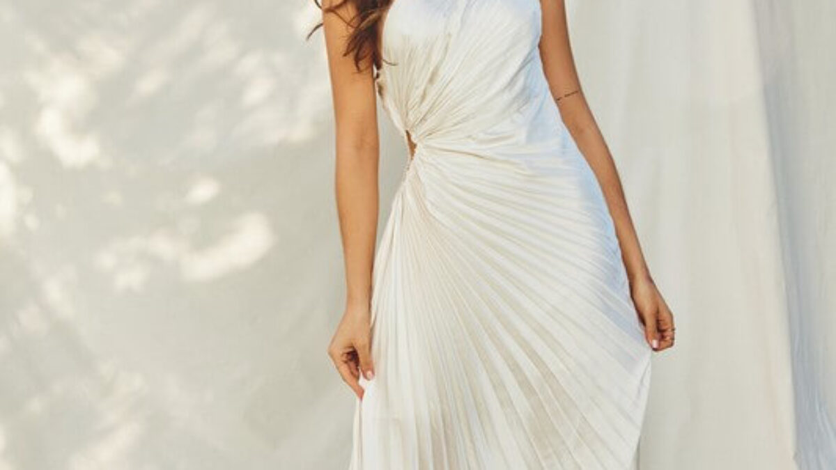 One-Shoulder Side Keyhole Dress - Minit Fashion
