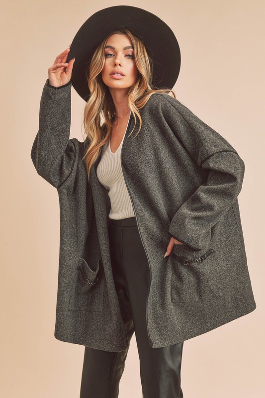 Kimono Sleeve Blanket Jacket