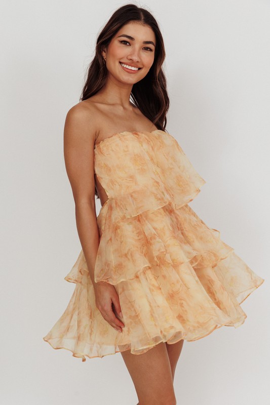 Ruffle Tiered Event Dress
