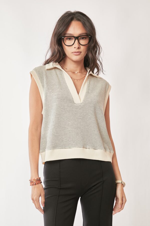 French Terry Sweater Vest